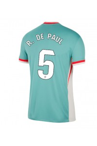 Atletico Madrid Rodrigo De Paul #5 Voetbaltruitje Uit tenue 2024-25 Korte Mouw